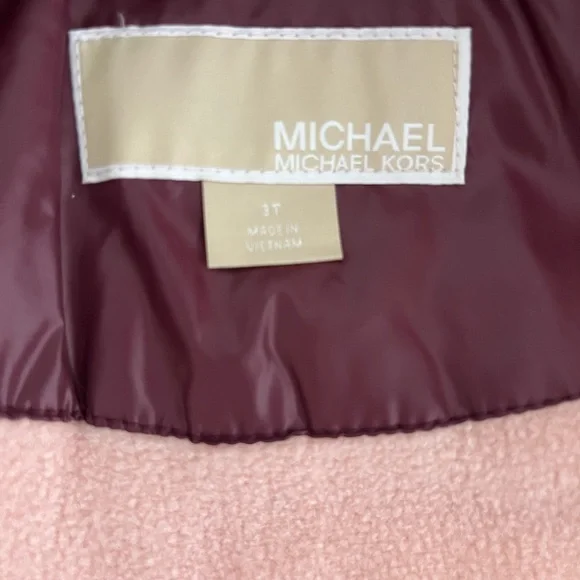 Michael Kors Maroon Toddler Jacket NWT - Picture 3 of 4